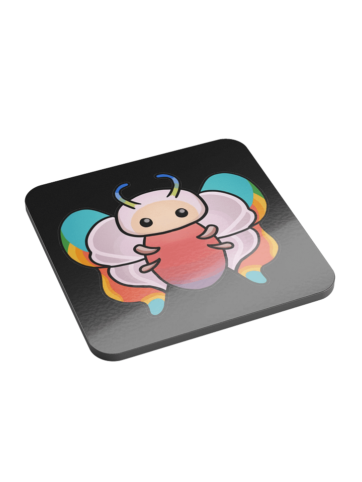 Palia Rainbow Butterfly - Glossed Cork Coaster product image (1)