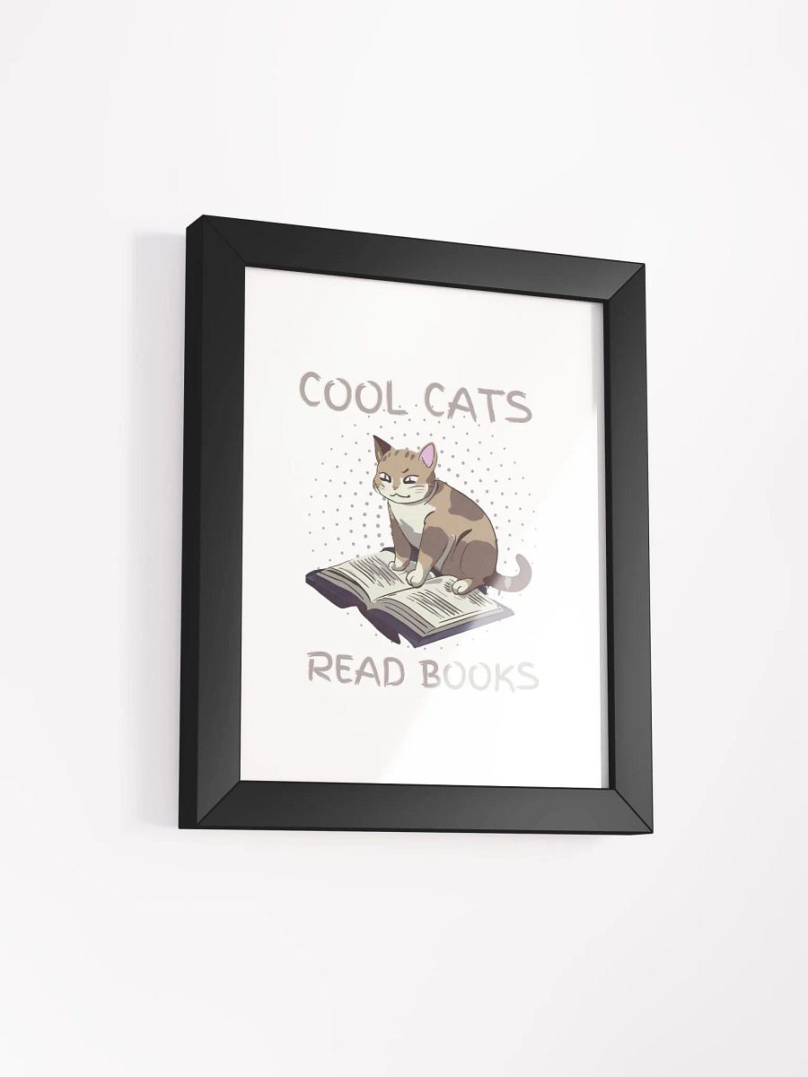 Cool Cats Read Books Framed Poster product image (40)