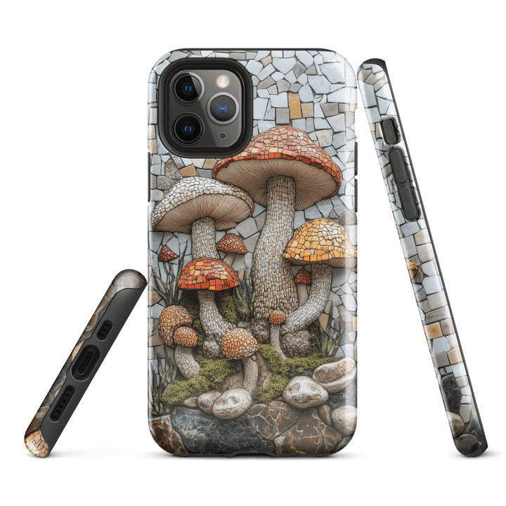 Mushrooms Mosaic Effect - Tough Phone Case product image (2)