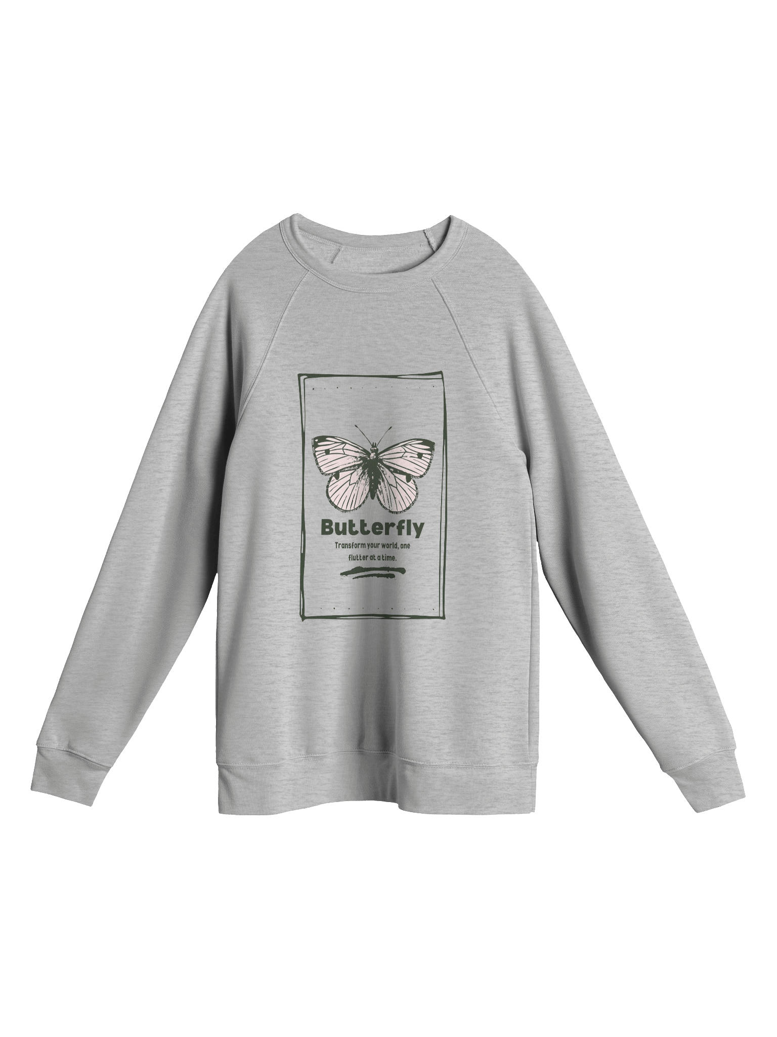 Butterfly Bliss Unisex Fleece Raglan Sweatshirt product image (3)