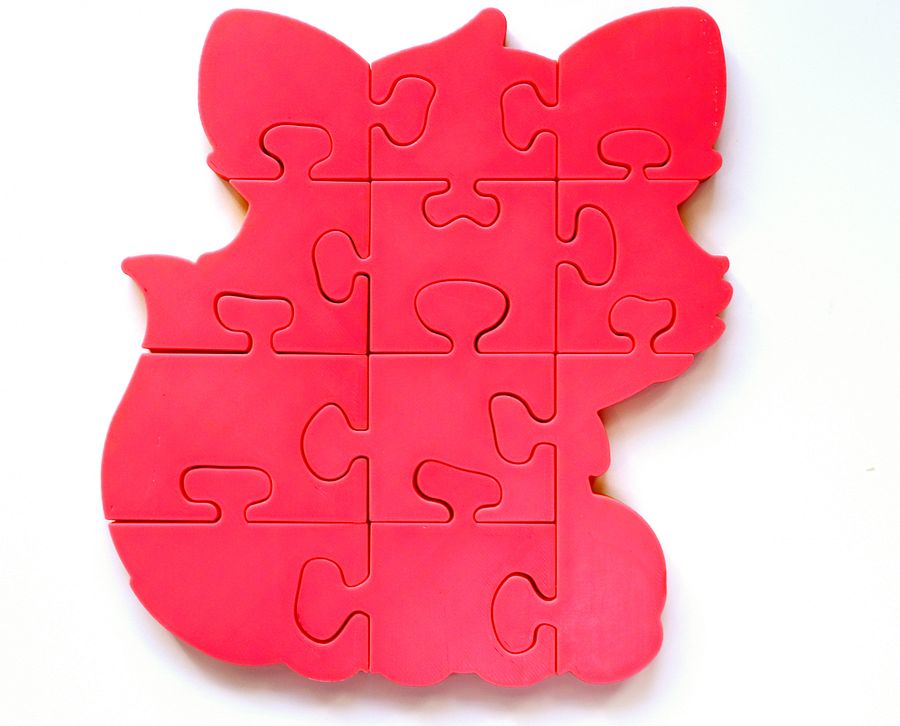 Fox 3D Printed Puzzle –A Woodland Favorite For Kids! product image (3)
