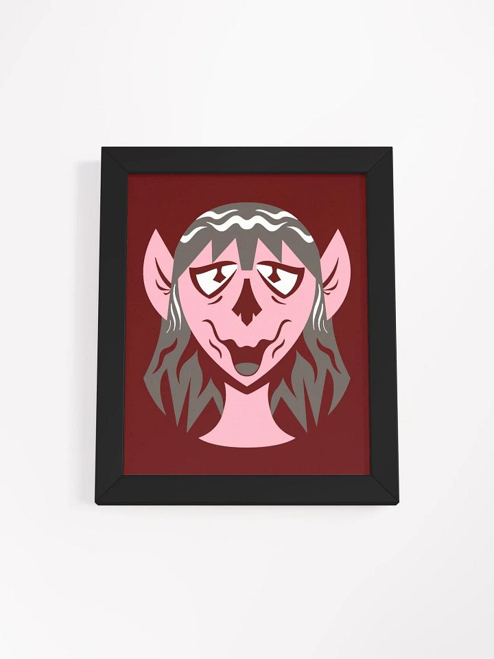 Pink Orc Girl Framed High-Quality Matte Poster product image (23)