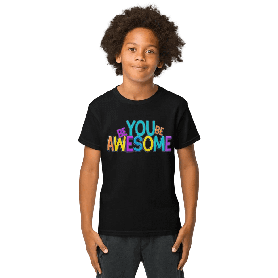 Be You Be Awesome | Black T-shirt (Kids) product image (1)