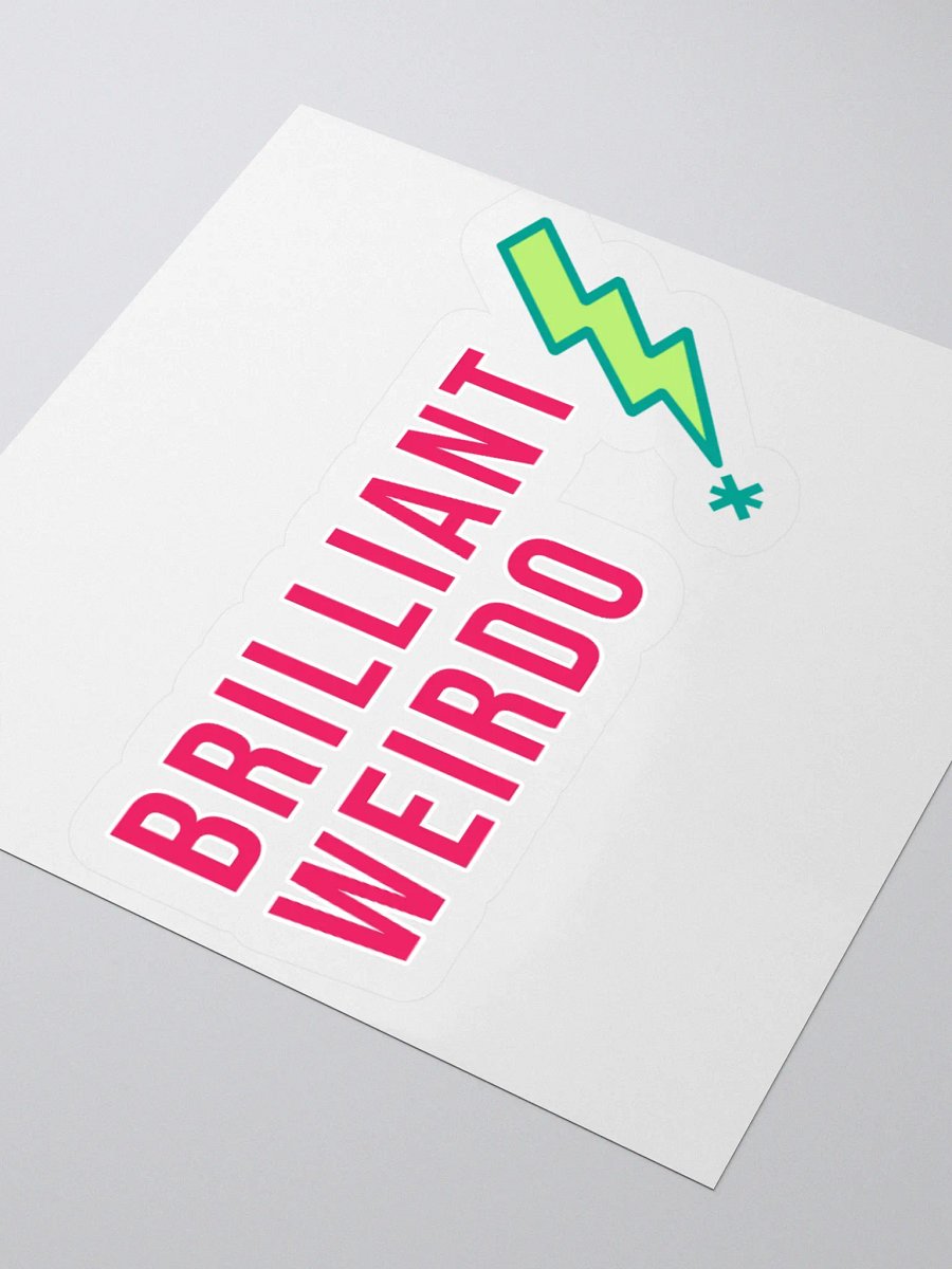 Brilliant Weirdo Sticker Lightning Bolt product image (3)