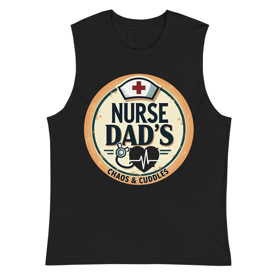 Nurse Dad's Chaos & Cuddles Muscle Tank product image (3)