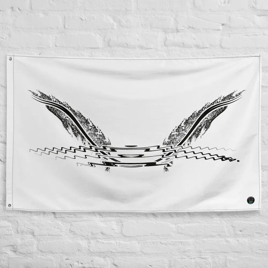 HApex Gear Black Logo - White - Flag product image (10)