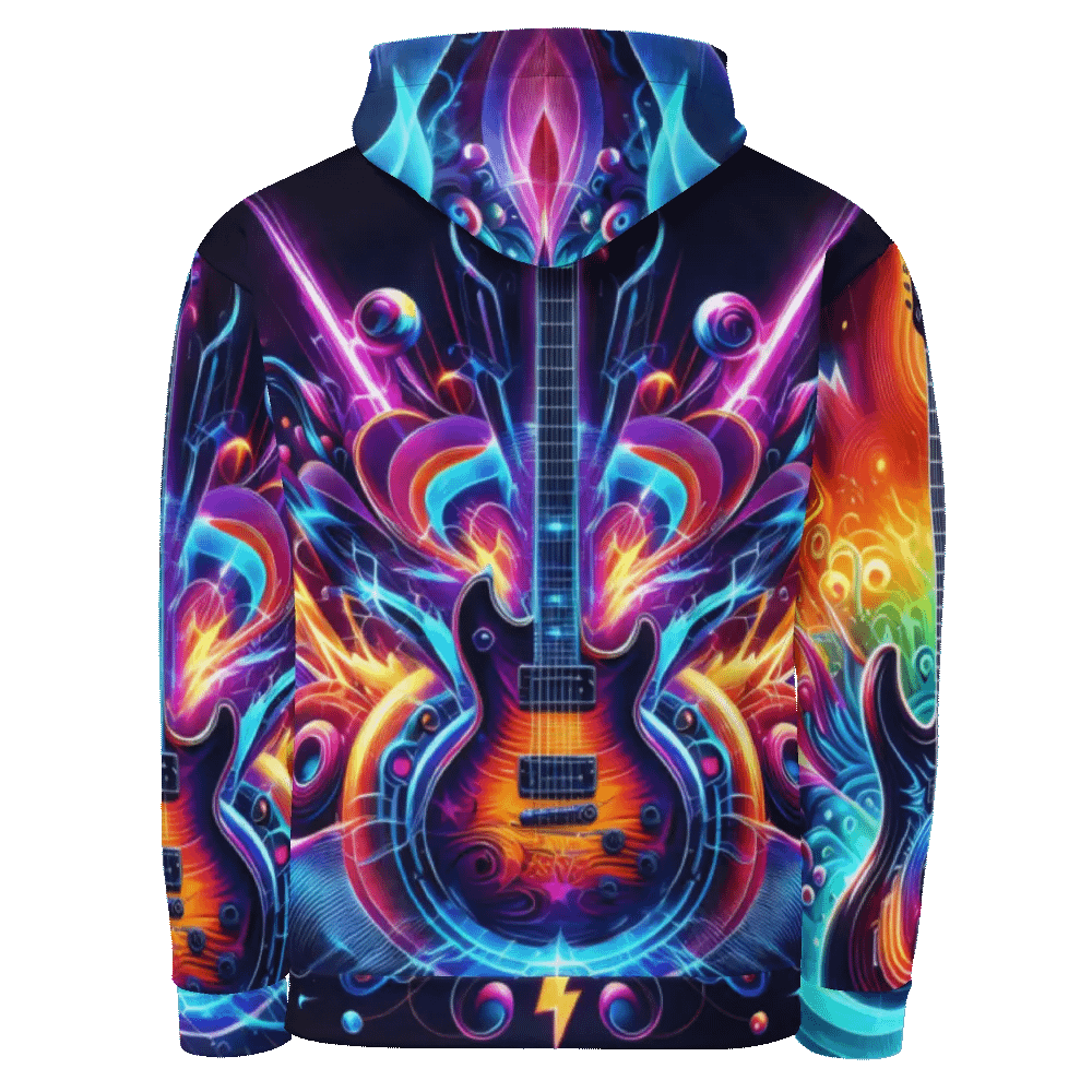Guitar Musical Instrument - All-Over Unisex Hoodie #12 product image (2)