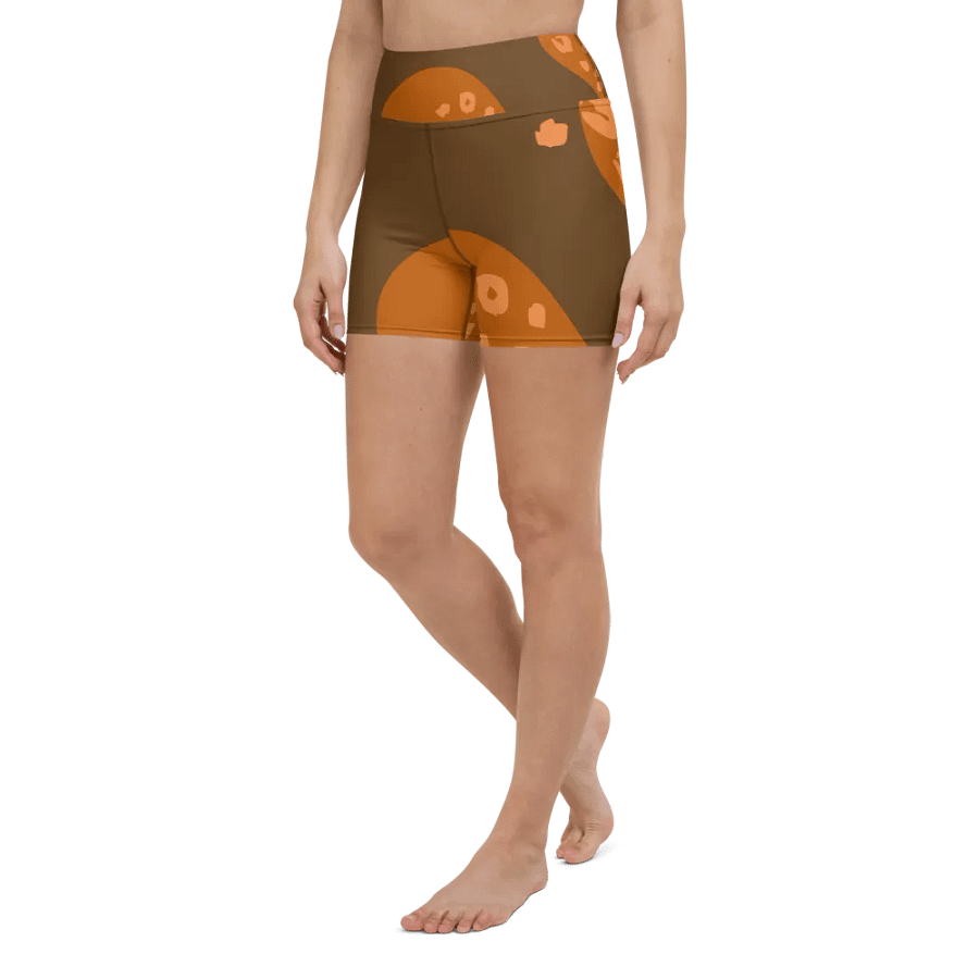 Orange Mirage Yoga Shorts product image (5)