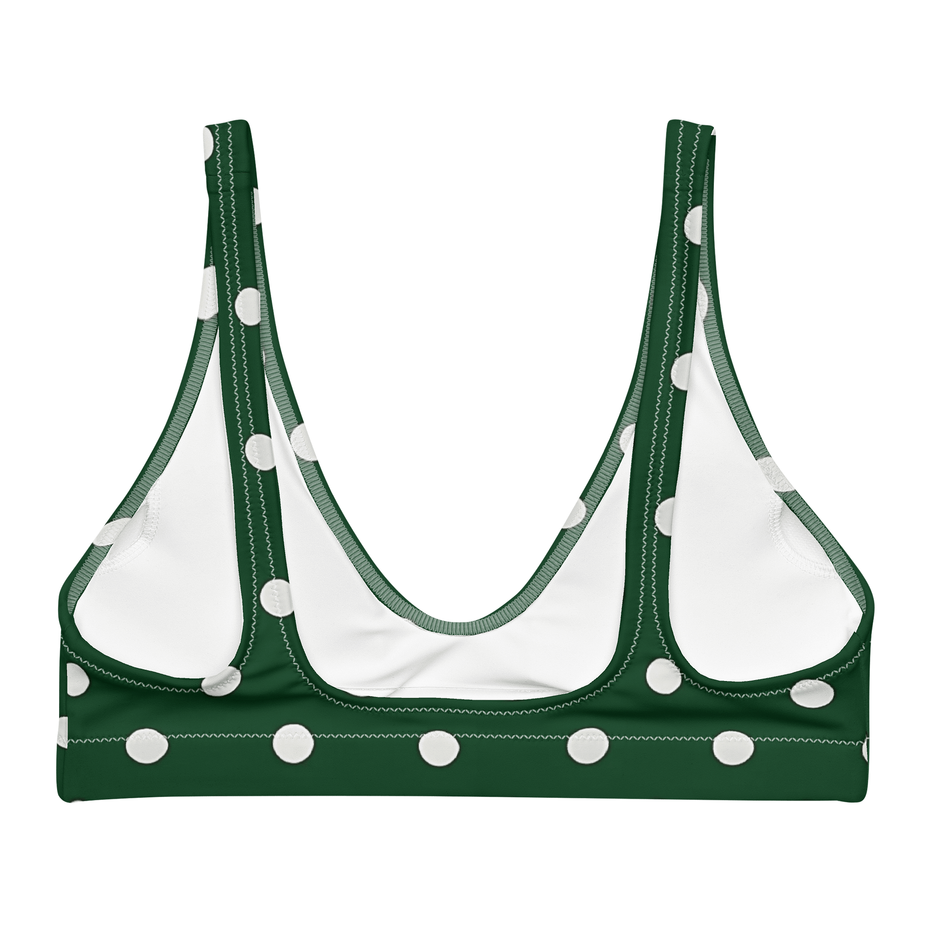 Green Polka Dot Paradise Bikini Top product image (2)