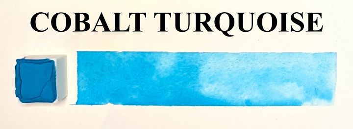 Cobalt Turquoise Water Color Paint Half Pan product image (1)