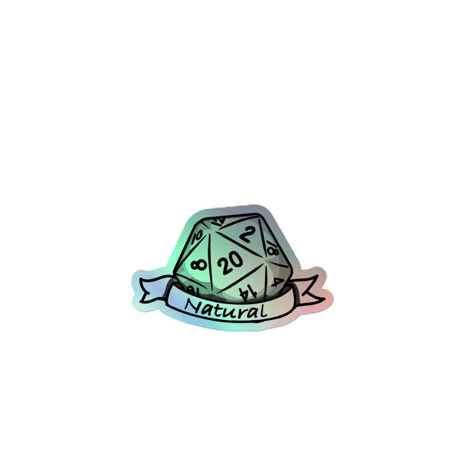 Natural 20 - Holographic Sticker product image (1)