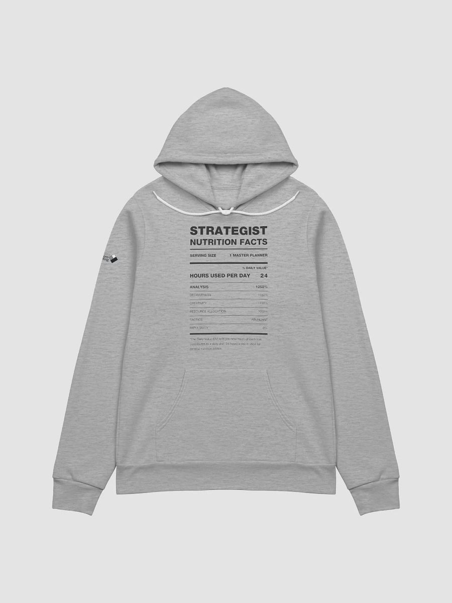 STRATEGIST Nutrition Facts Comfort Hoodie product image (5)