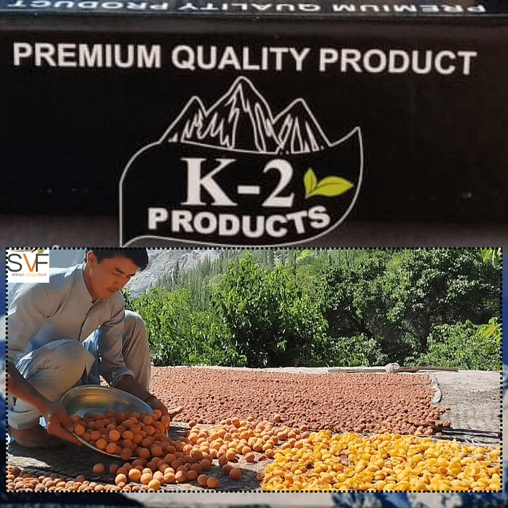 Dried Apricots With Kernel from Gilgit Baltistan | Original Siachen Apricots by K2 Products | No Added Sugar | NON-GMO | Natural & Farm Fresh | Resealable Bag product image (2)