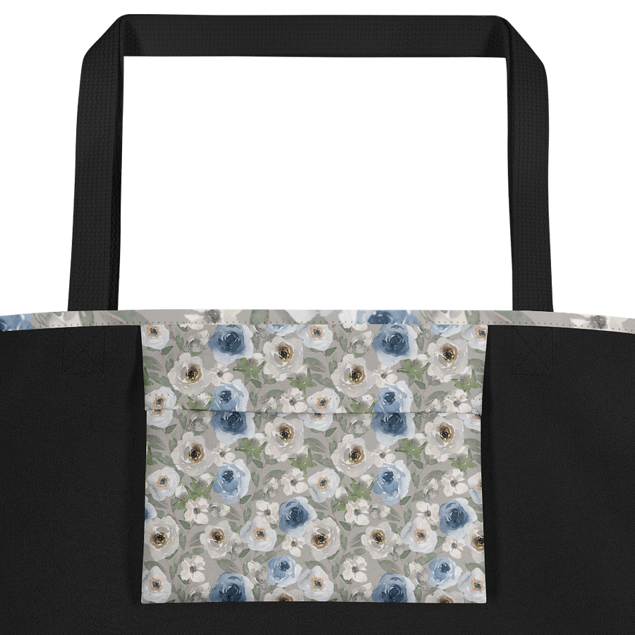 Grey Roses Tote Bag product image (2)