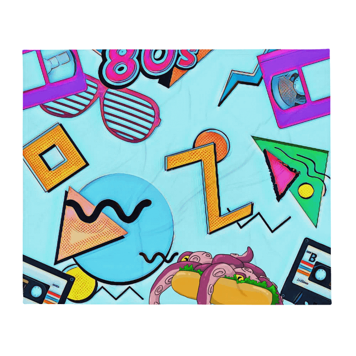 80's Nostalgia /w Tenta-sausage Blanket product image (1)