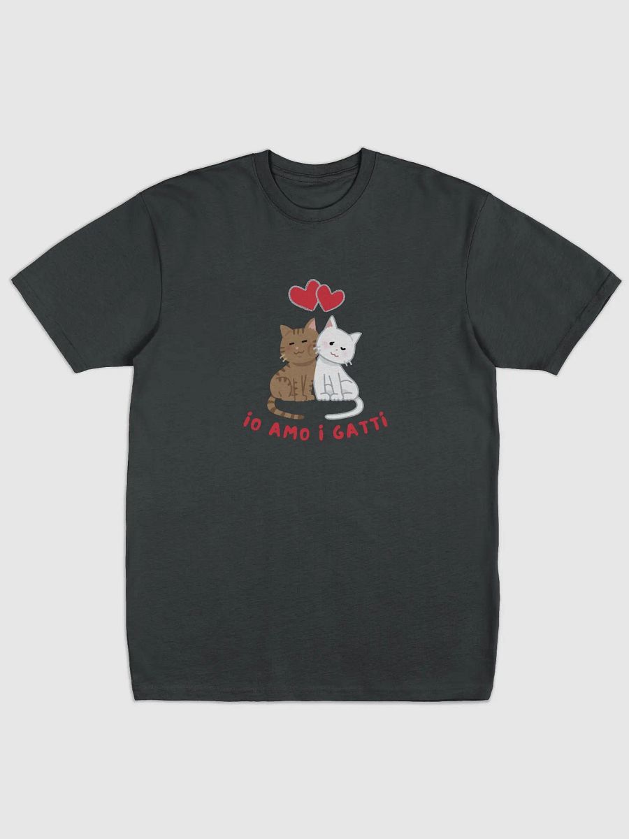 I Love Cats Italian Themed Tee Shirt product image (1)
