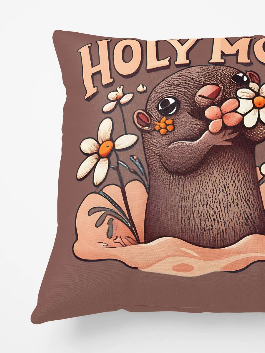 Holy Moly Cute Mole Pillow Design product image (3)