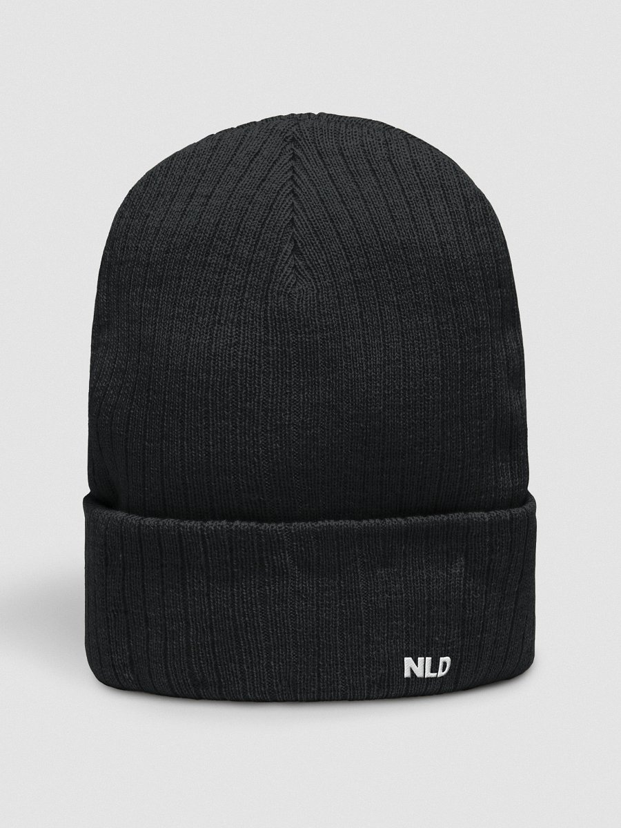 NLD Sleek Monochrome Ribbed Beanie product image (4)