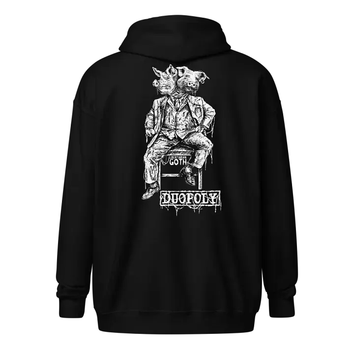 Duopoly Pigs Zip Hoodie product image (1)