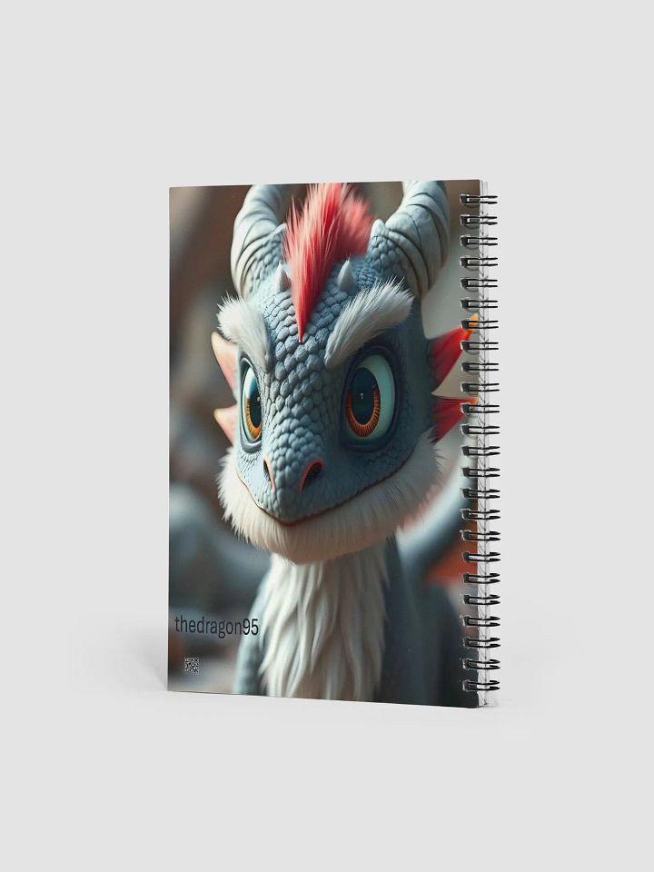 📓 Curious Dragon Spiral Notebook – Featuring Flammie 🐉✨ product image (2)