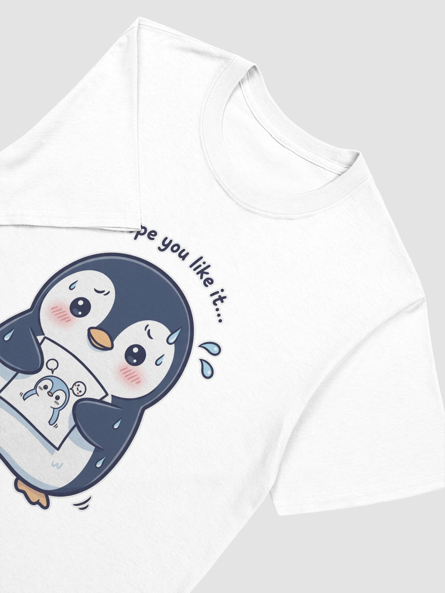 Nervous Penguin Presenting Art Unisex T-Shirt product image (133)