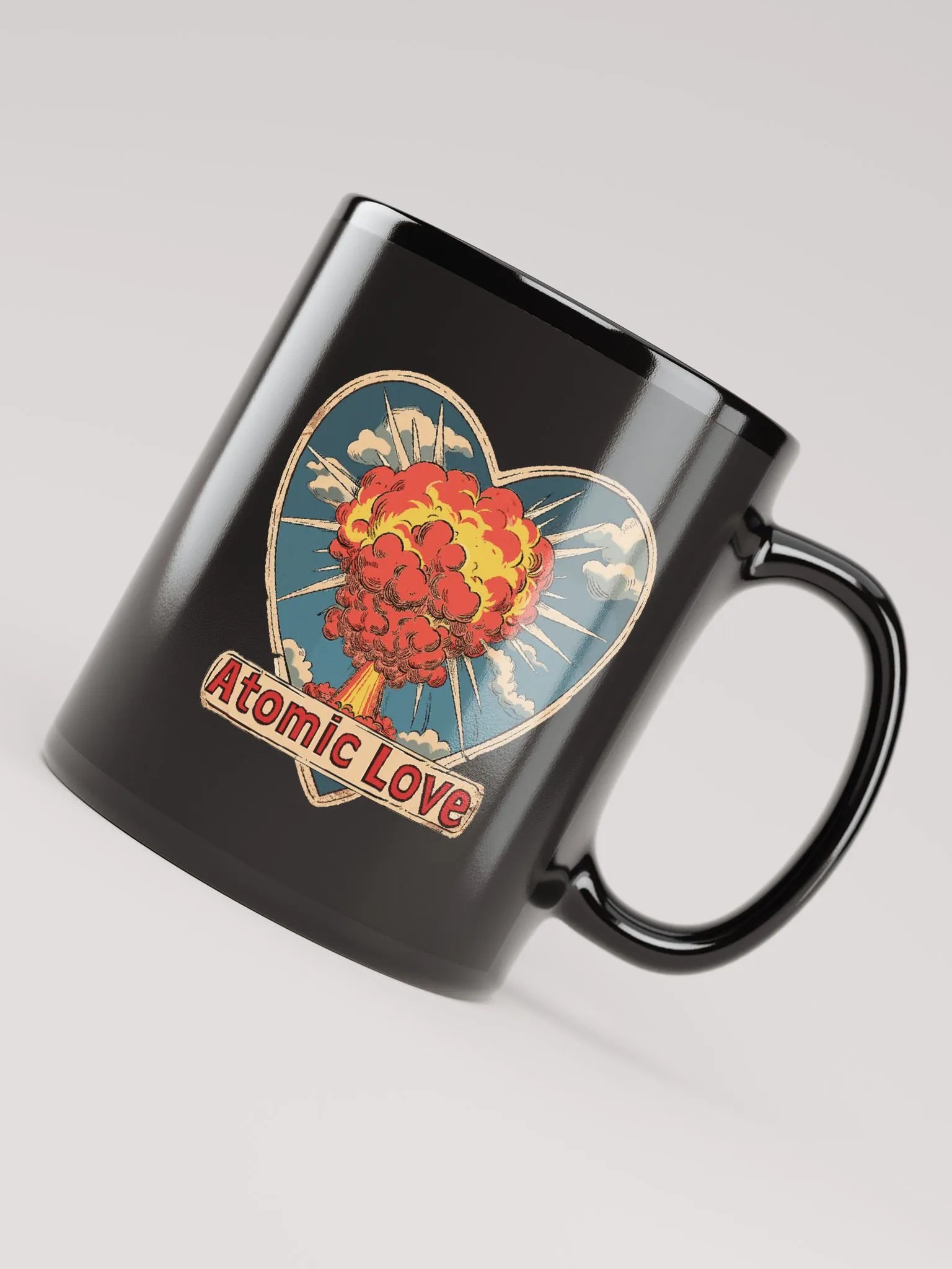 Atomic Love Black Mug product image (7)