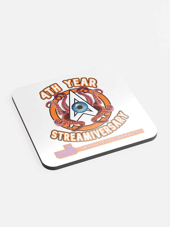 (Limited Edition) 4th Streamiversary 'OA-Cthulhu' Logo Cork Coaster product image (2)