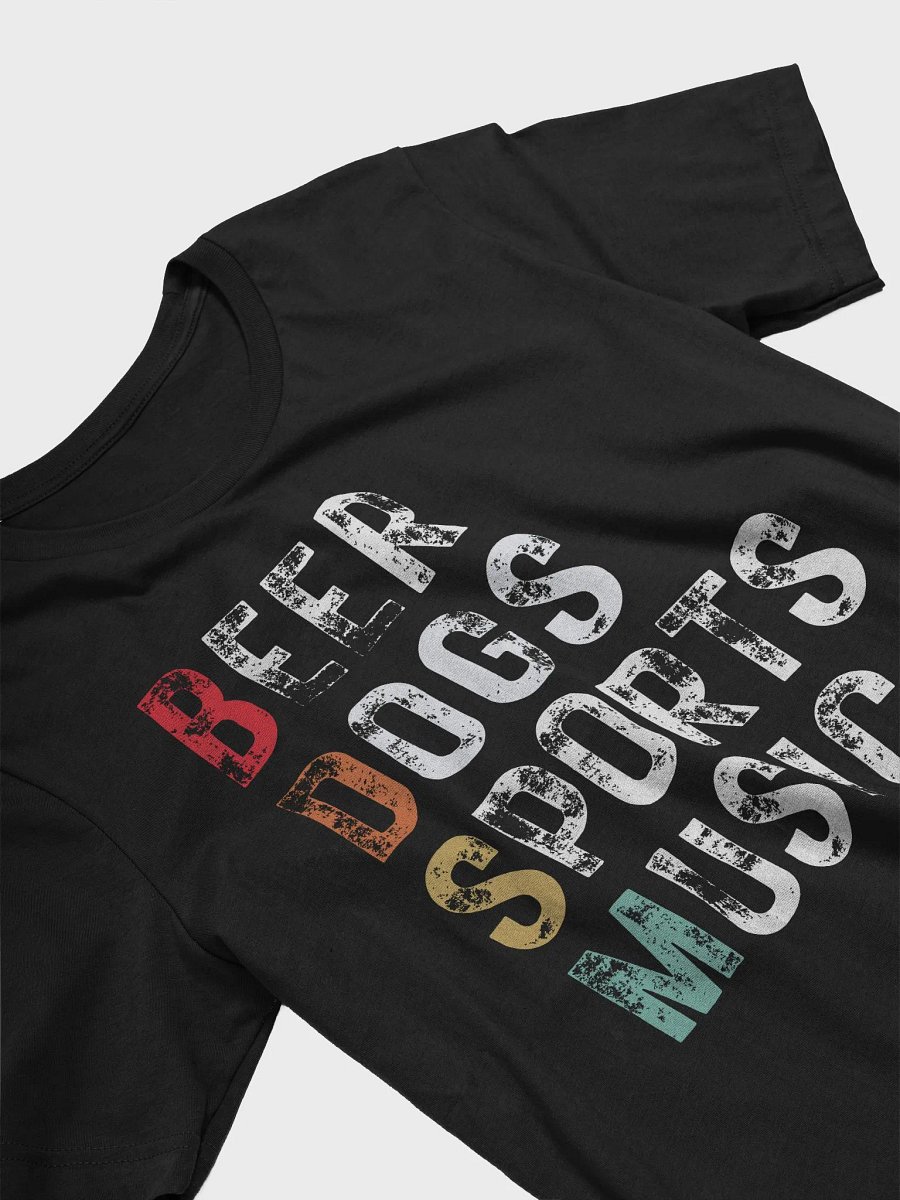 Beer Dogs Sports Music T-Shirt – Funny Gift for Men & Women product image (3)