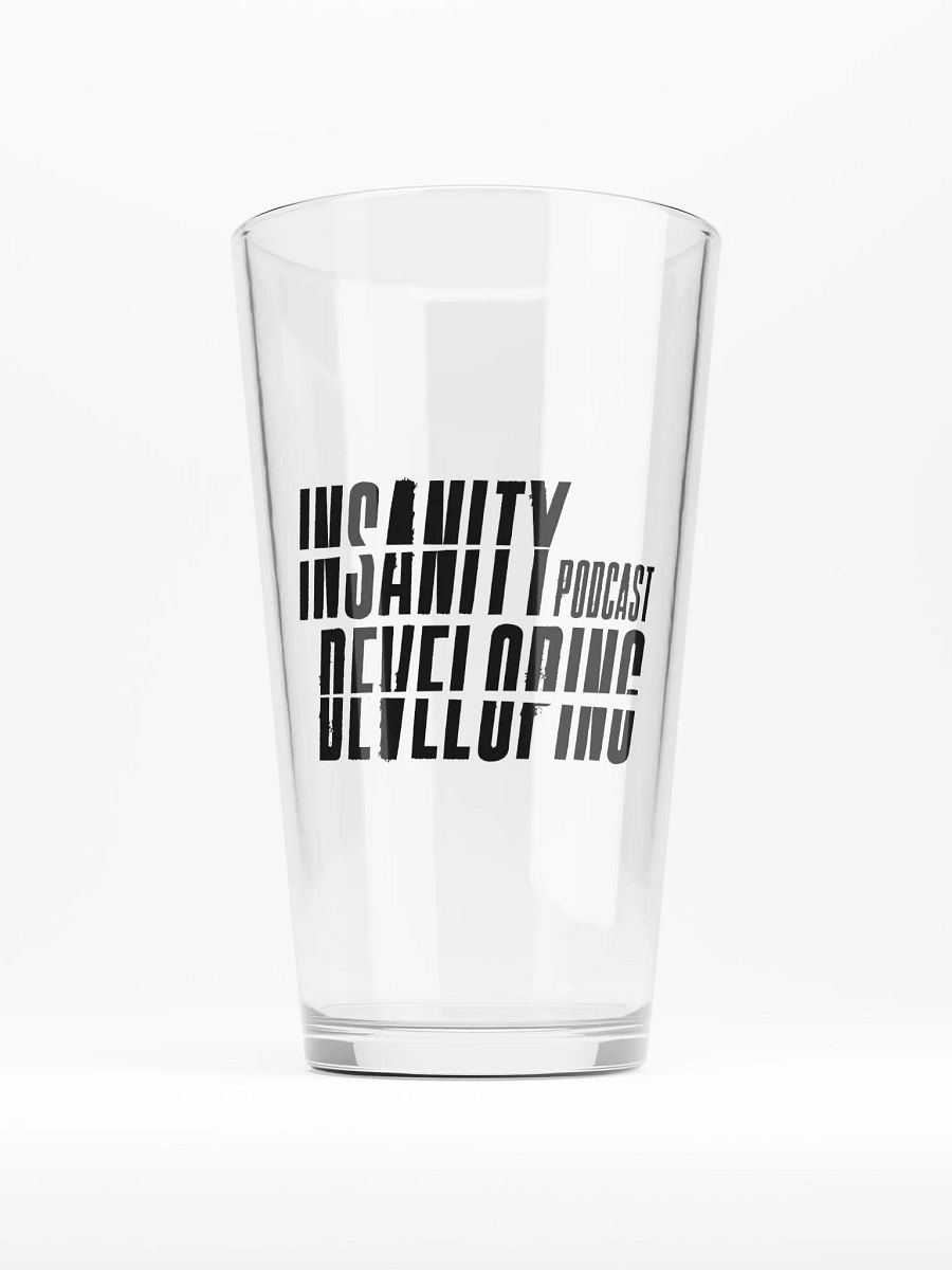 Shaker Pint Glass — Black Logo product image (2)
