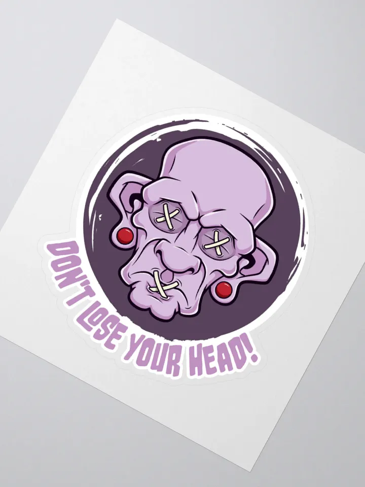 Don't Lose Your Head Retro Sticker product image (6)