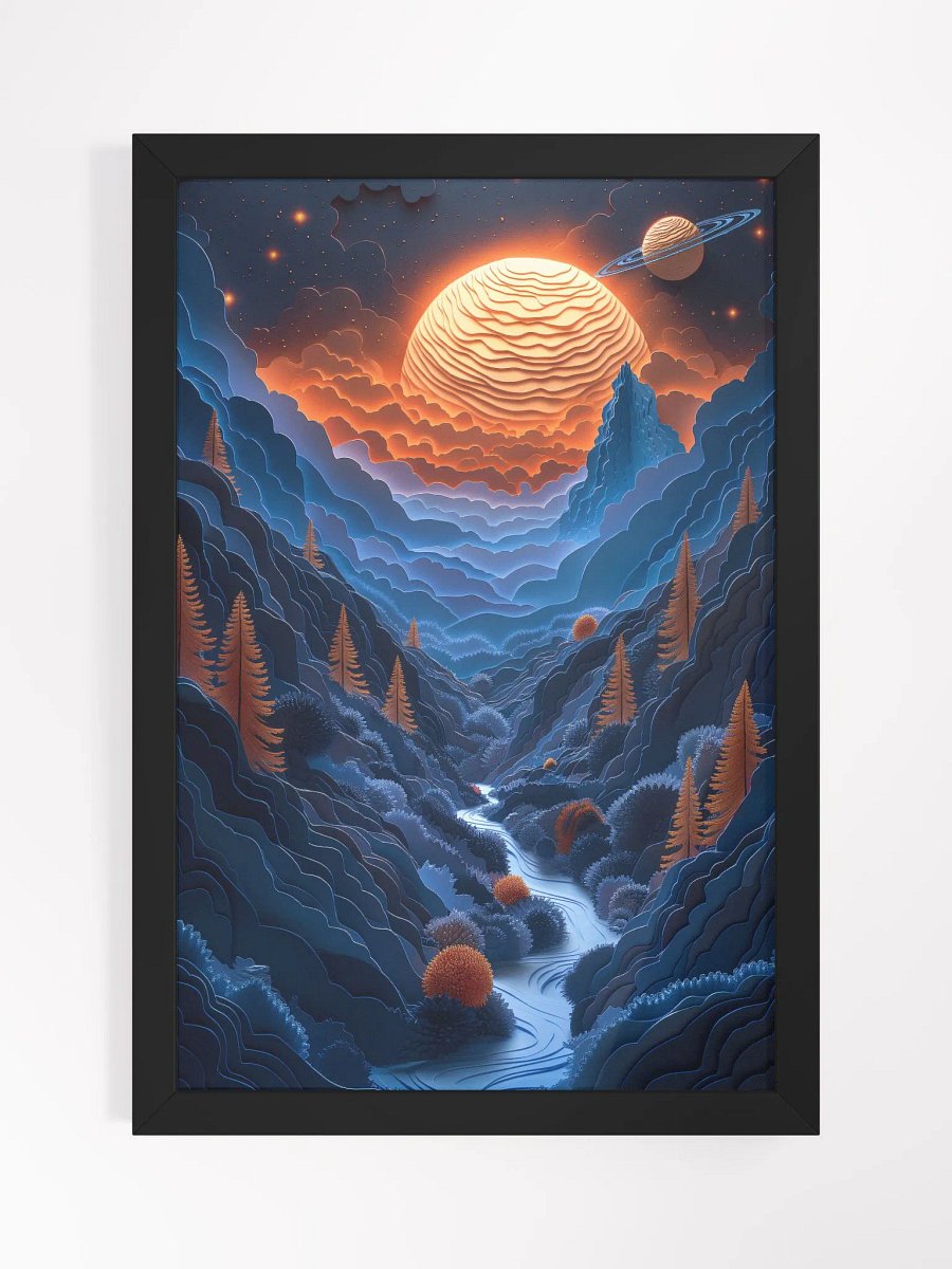 Between Peaks, Beyond Planets - Exquisite Framed Art to Upgrade Your Living Space Elegance product image (1)