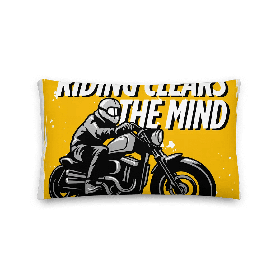 Ride Into Comfort All-Over Pillow | Riding clears the mind. product image (3)