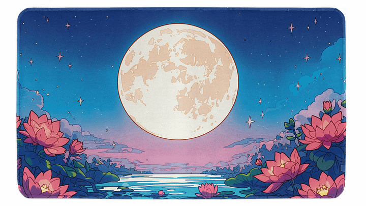 Moon Starry Sky Desk Mat product image (1)
