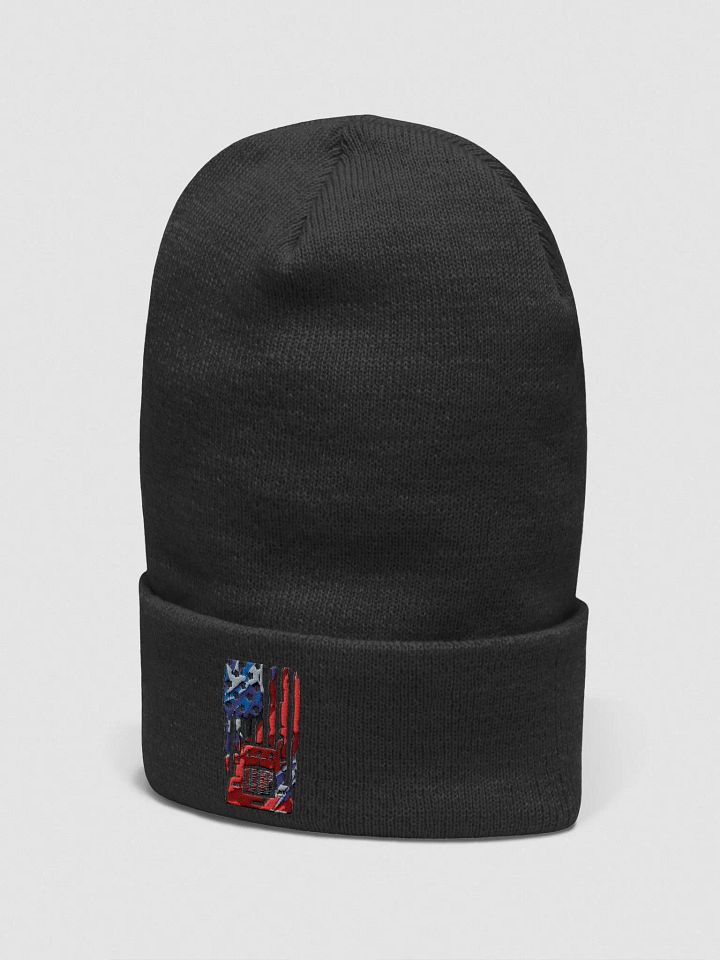 Rugged Red Truck Cuffed Beanie product image (2)