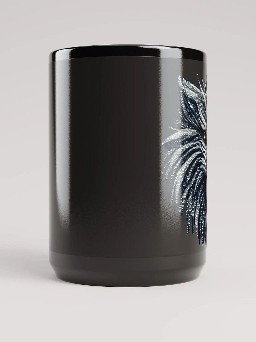 Mystical Wolf Black Glossy Mug product image (5)
