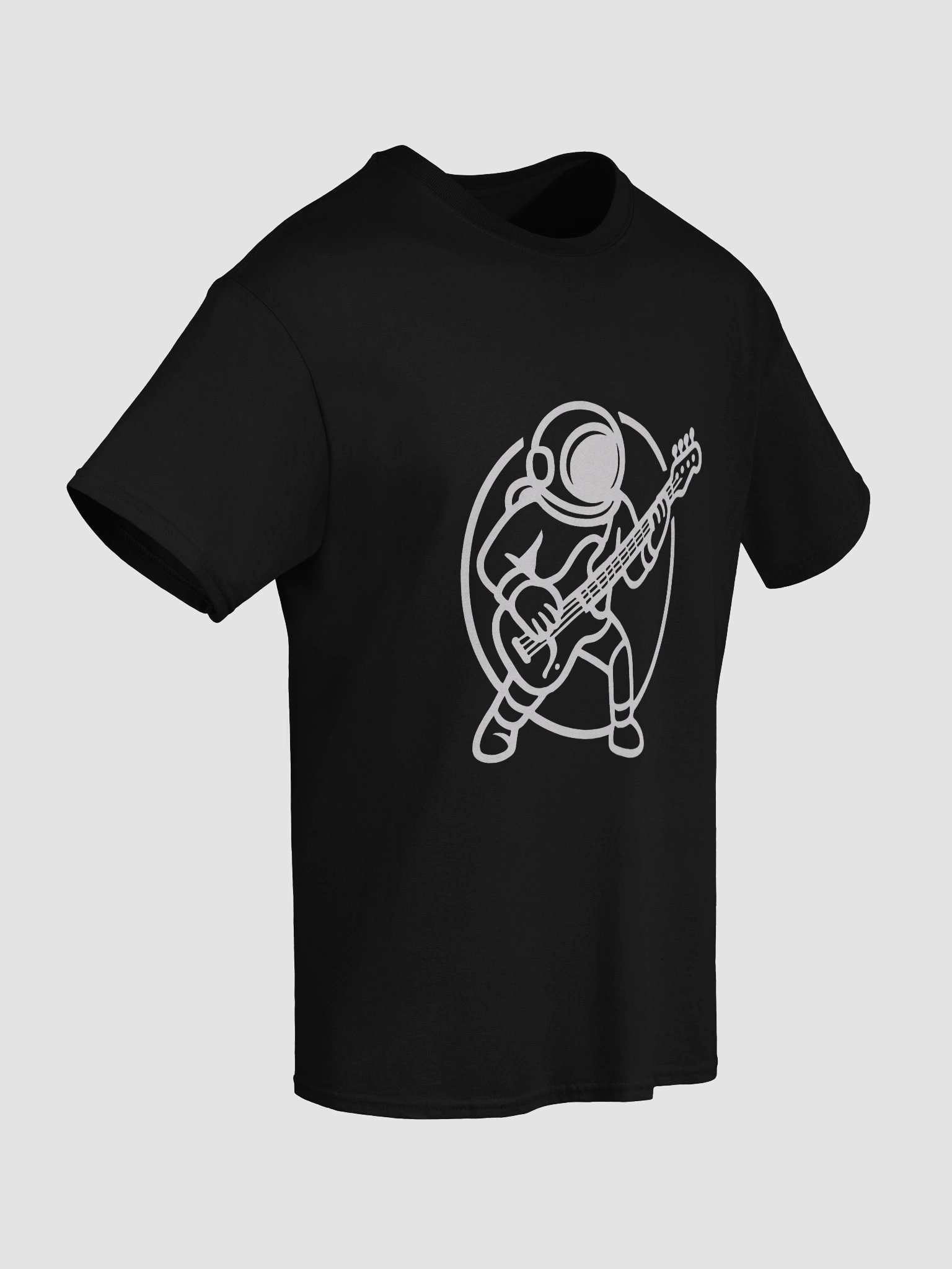 Holidays On Mars | Astronaut Bass Player T-shirt (dark colours) product image (38)