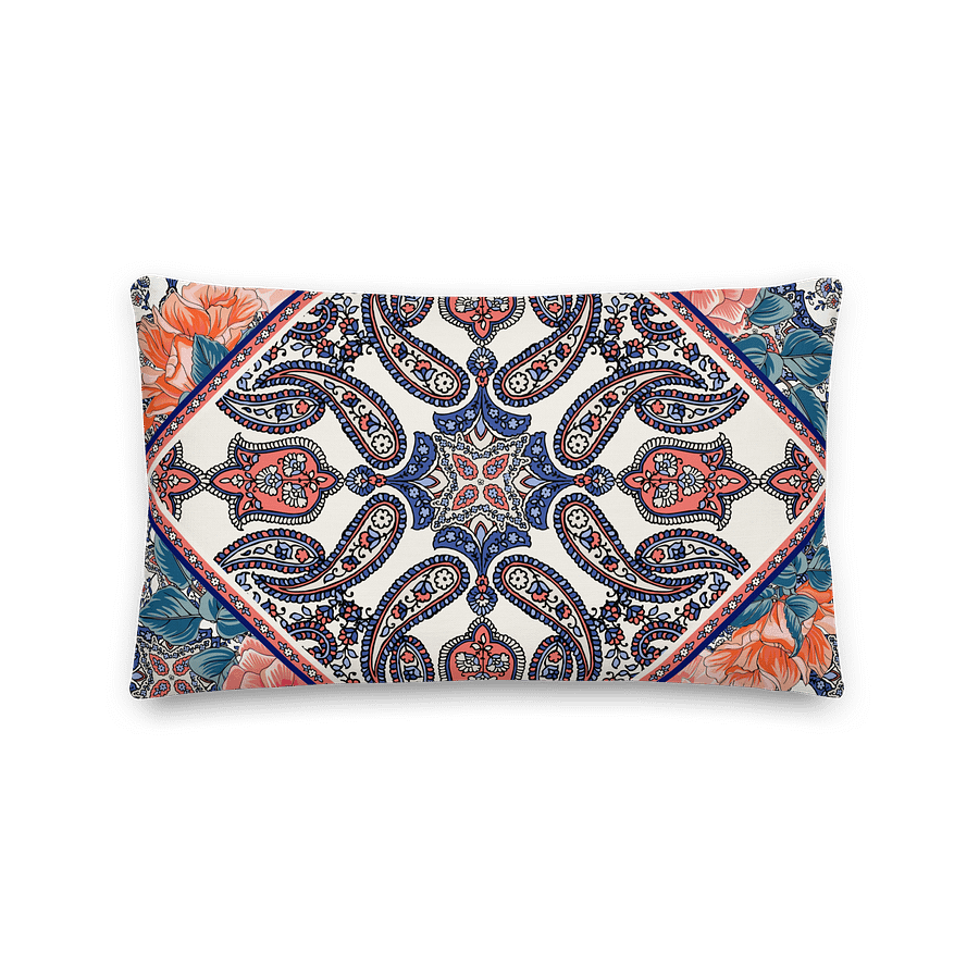 Boho Floral Paisley Throw Pillow product image (1)