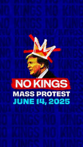 Find your local NO KINGS PROTEST by clicking the link in our bio 👊