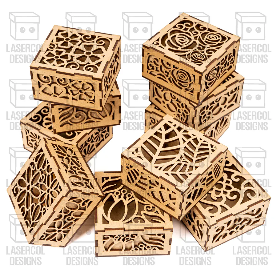 10 Boxes Set 1 (2 Sizes) - Laser Cut Files product image (2)