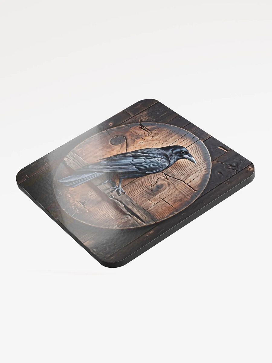 Glossed Cork Coaster - Crow product image (3)