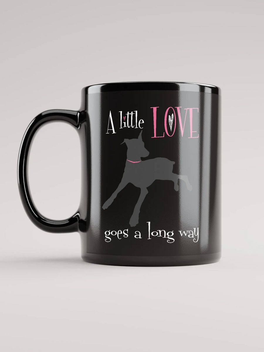 A little Love goes a long way, black glossy Mug product image (12)