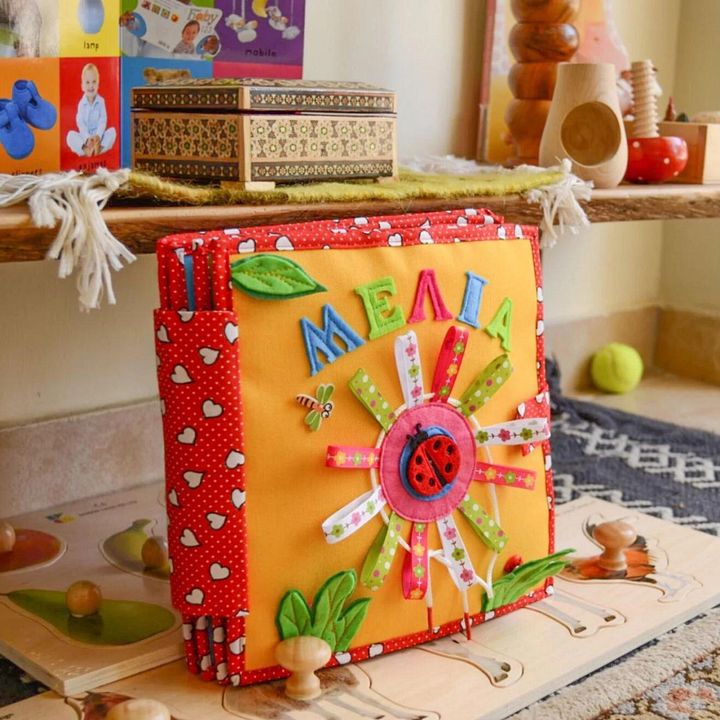 Personalized Montessori kids' felt busy book product image (2)