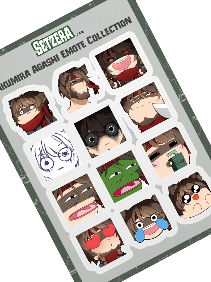 Sakumira Agashi Emote Collection Sticker Pack product image (2)