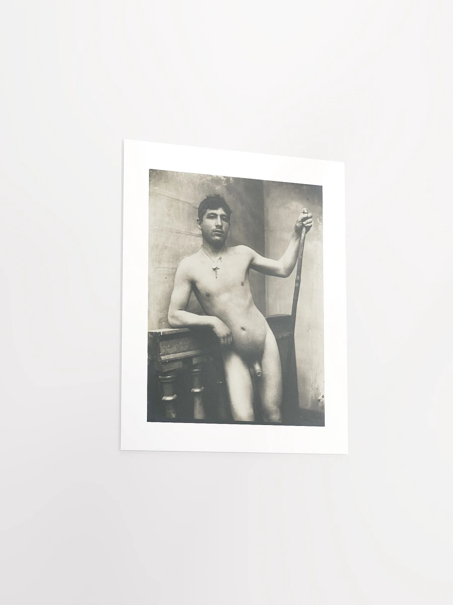 Nude Male With Staff And Crucifix Necklace by Wilhelm von Gloeden (1904) - Print product image (3)