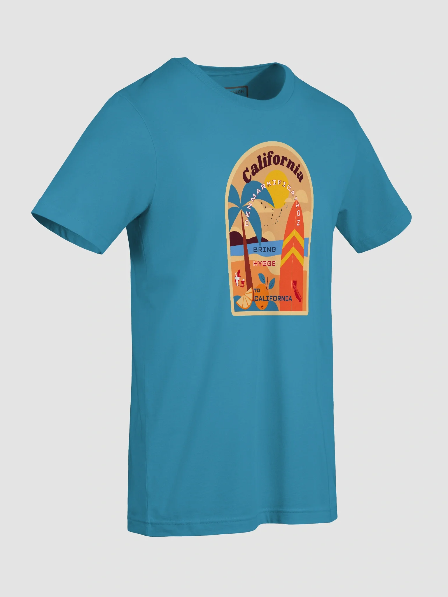 California Dreamin' Retro Surf Poster Tee product image (9)