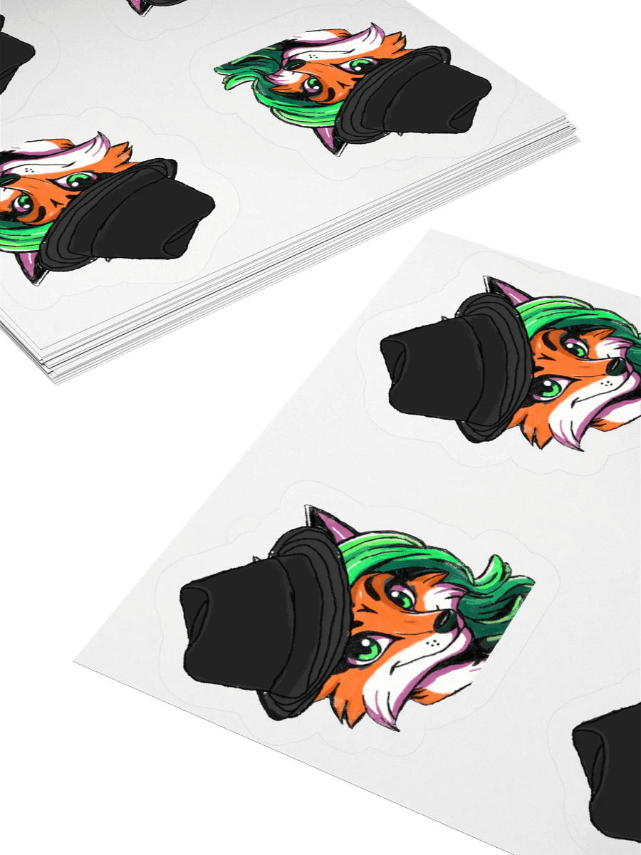 Foxy Fedora Kiss Cut Stickers product image (15)