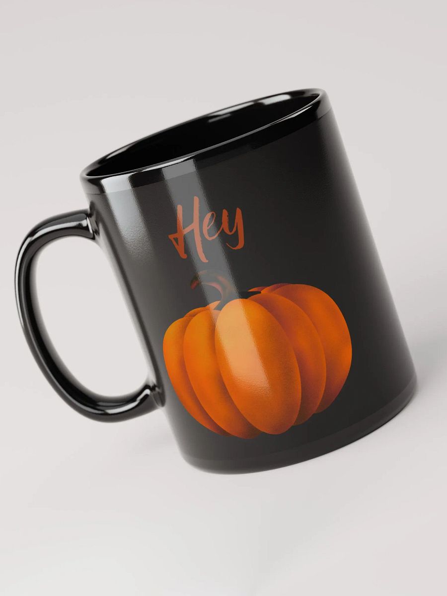 Hey Pumpkin! Black Glossy Mug product image (6)