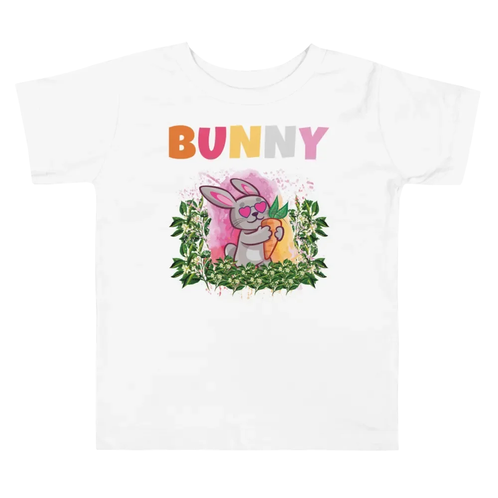 Bunny Cute Funny Colorful Bella+ Canvas Toddler T-Shirt – Best Gift for Boys and Girls product image (3)