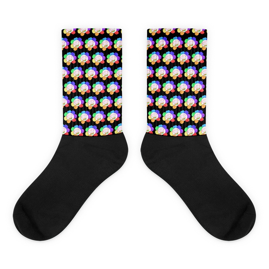 Black Flower Socks product image (5)