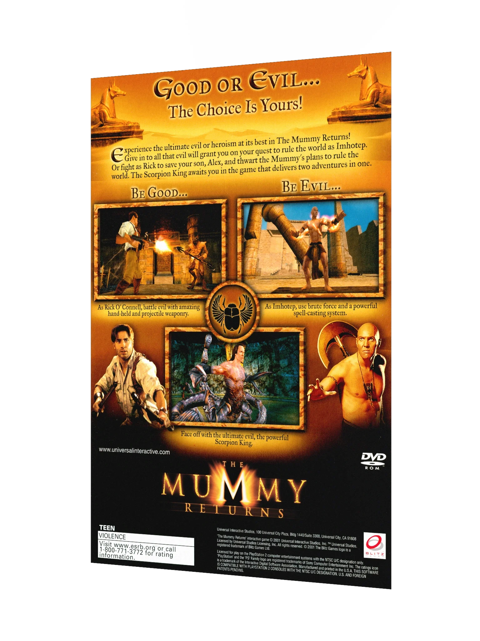 The Mummy Returns (PS2) - Promotional Poster/Flyer product image (3)